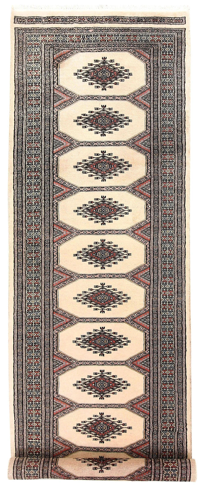Brown Jaldar Rug 2' 4" x 8' 10" Hand-Knotted | No. QA62807