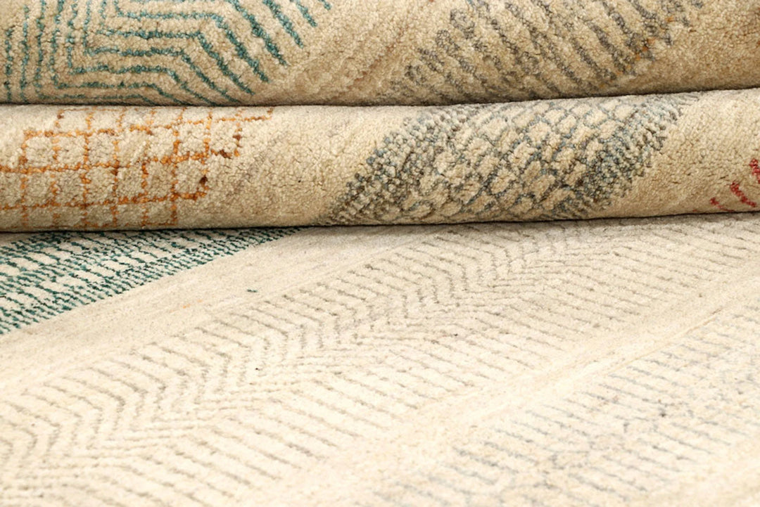 Brown Gabbeh Rug 10' 2" x 14' 3" Hand-Knotted | No. QA63354