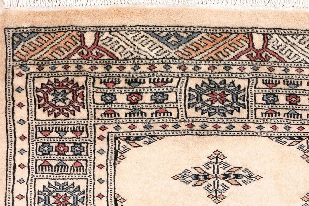 Brown Pakistani Butterfly Rug 2' 7" x 8' Hand-Knotted | No. QA63435