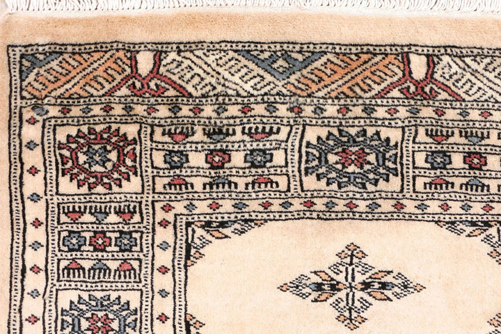 Brown Pakistani Butterfly Rug 2' 7" x 8' Hand-Knotted | No. QA63435