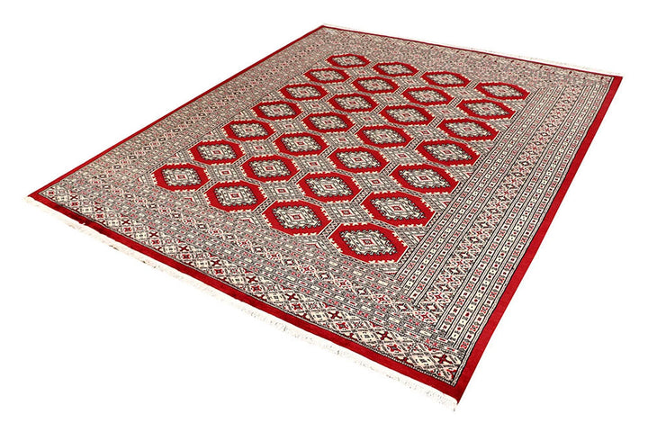 Red Jaldar Rug 6' 8" x 7' 9" Hand-Knotted | No. QA64114