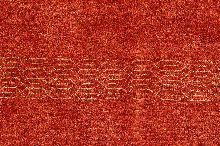 Red Pakistani Gabbeh Rug 8' x 10'6" Hand-Knotted | No. QA64492
