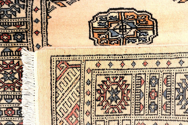 Wheat Pakistani Bokhara Runner 2' 6" x 9' 5" Hand-Knotted | No. QA64621