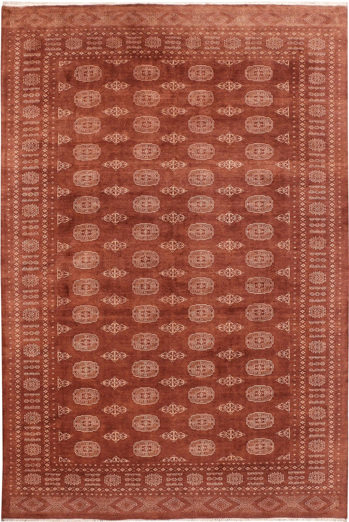 Sienna Pakistani Bokhara Rug 6' 9" x 10' 2" Hand-Knotted | No. QA64903