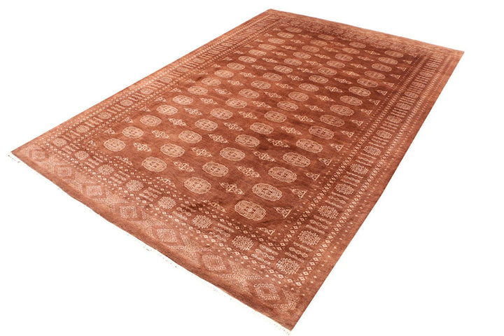 Sienna Pakistani Bokhara Rug 6' 9" x 10' 2" Hand-Knotted | No. QA64903