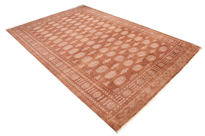 Sienna Pakistani Bokhara Rug 6' 9" x 10' 2" Hand-Knotted | No. QA64903