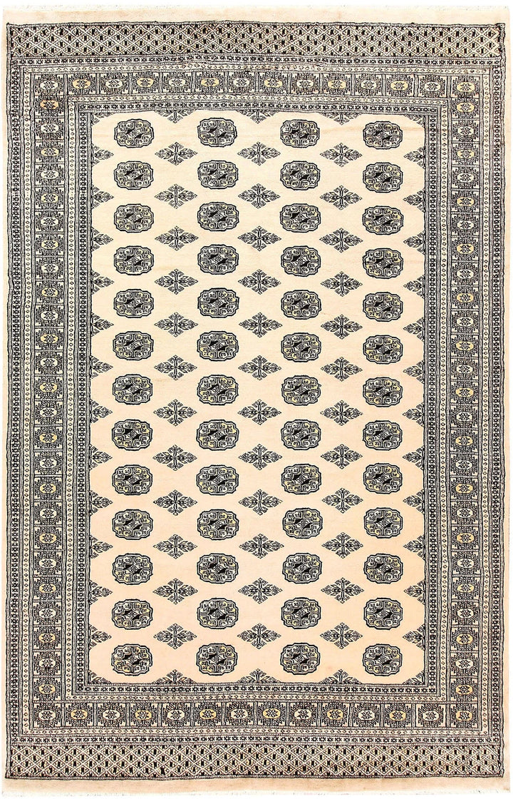 Brown Pakistani Butterfly Rug 5' 11" x 9' 1" Hand-Knotted | No. QA64991