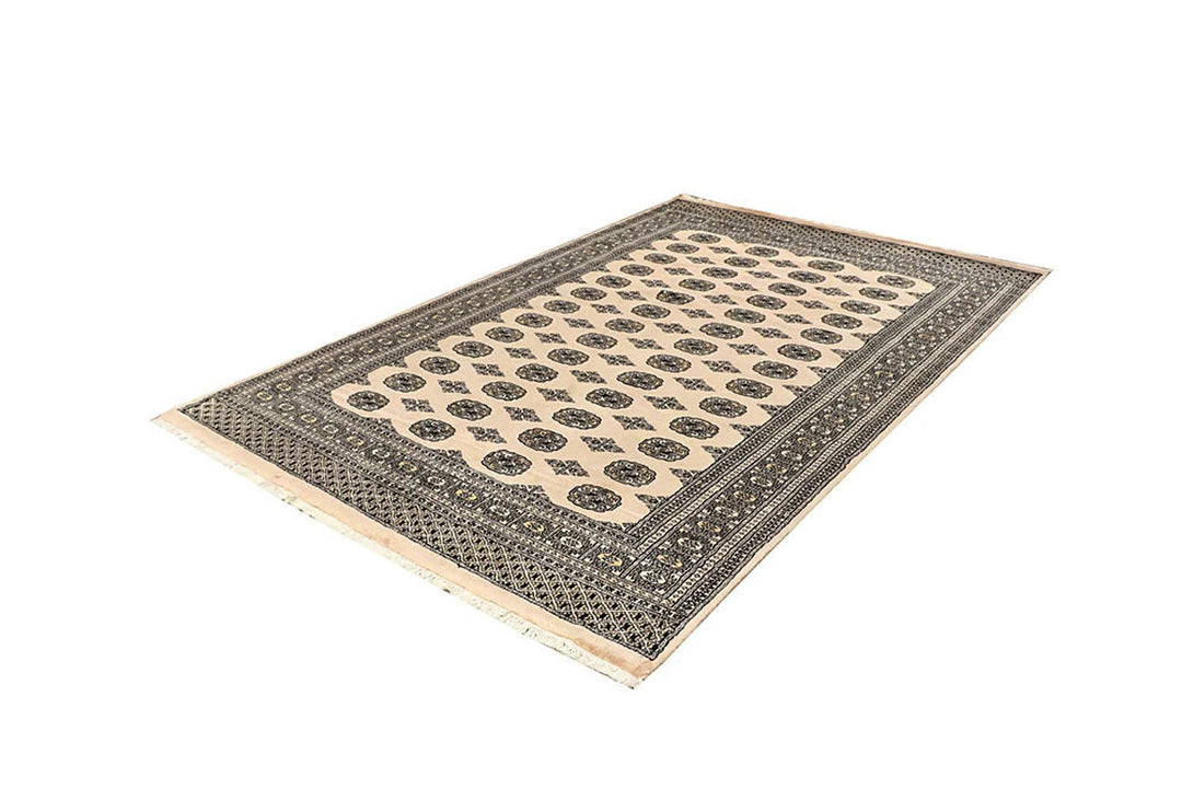 Brown Pakistani Butterfly Rug 5' 11" x 9' 1" Hand-Knotted | No. QA64991