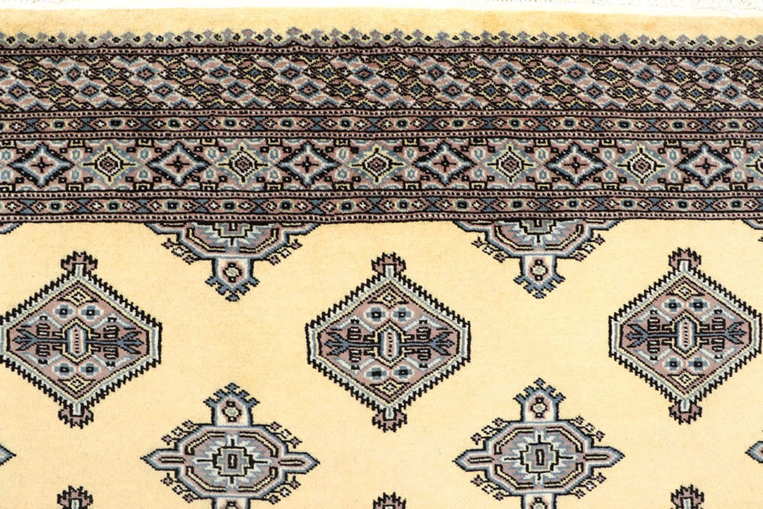 Yellow Pakistani Jaldar Rug 5' 1" x 7' 10" Hand-Knotted | No. QA65864