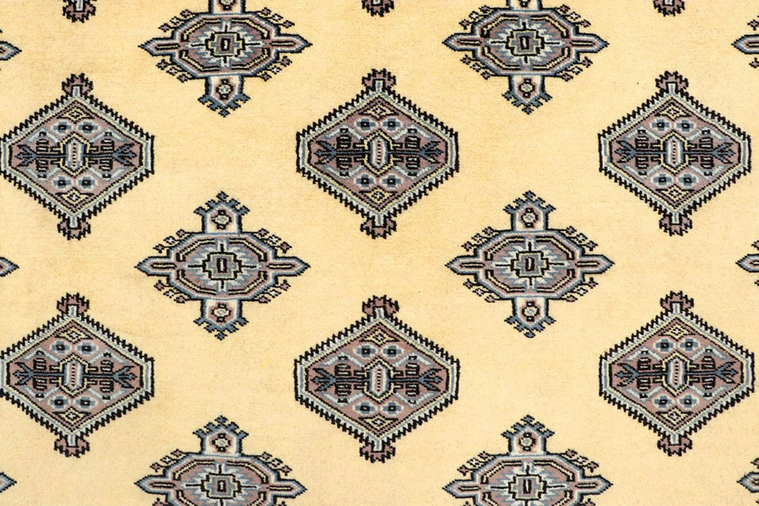 Yellow Pakistani Jaldar Rug 5' 1" x 7' 10" Hand-Knotted | No. QA65864