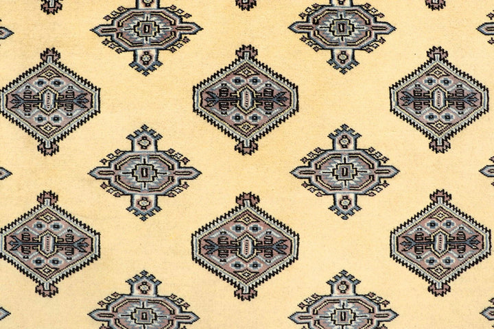 Yellow Pakistani Jaldar Rug 5' 1" x 7' 10" Hand-Knotted | No. QA65864