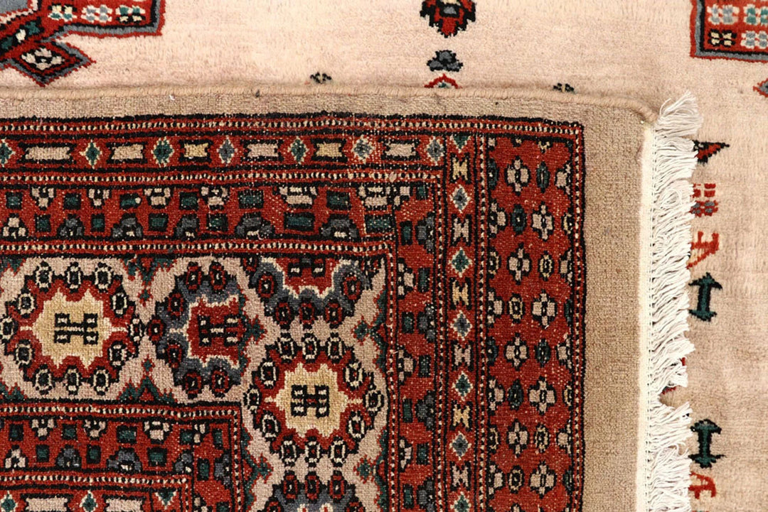 Bisque Pakistani Jaldar Rug 8' 4" x 10' 10" Hand-Knotted | No. QA65992