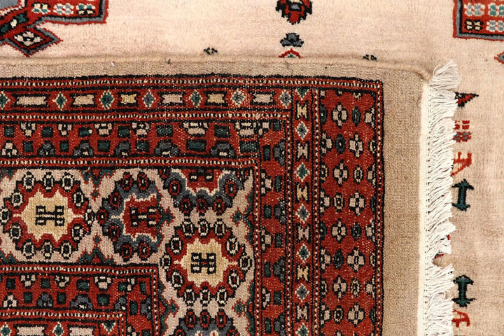Bisque Pakistani Jaldar Rug 8' 4" x 10' 10" Hand-Knotted | No. QA65992