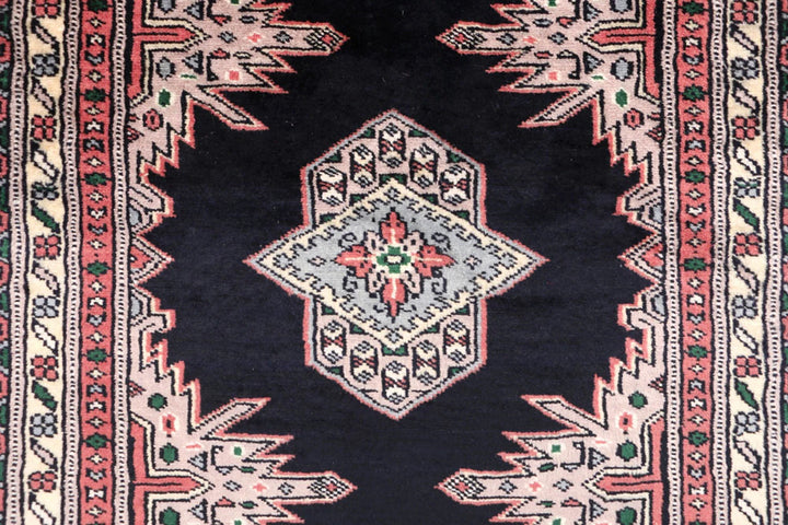 Grey Pakistani Jaldar Rug 3' 3" x 6' Hand-Knotted | No. QA66156
