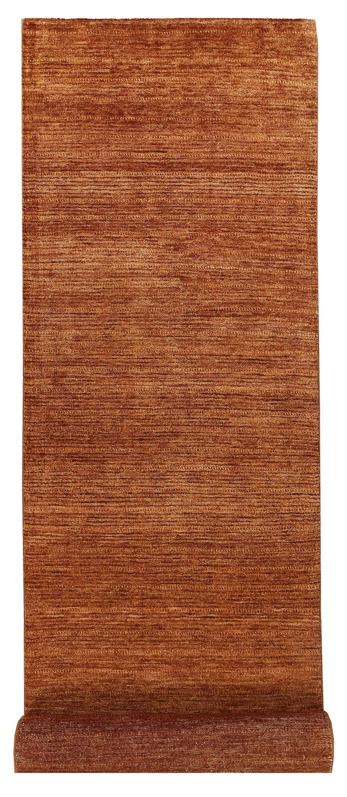 Brown Pakistani Gabbeh Rug 2' 7" x 10' 4" Hand-Knotted | No. QA66330