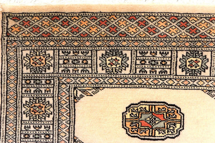 Brown Pakistani Bokhara Rug 2' 8" x 8' 6" Hand-Knotted | No. QA66665