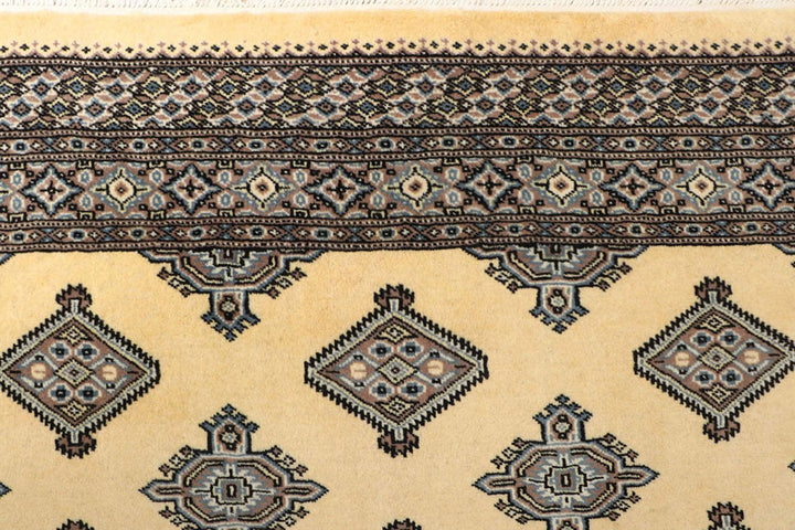 Brown Pakistani Jaldar Rug 5' 1" x 8' 2" Hand-Knotted | No. QA66942