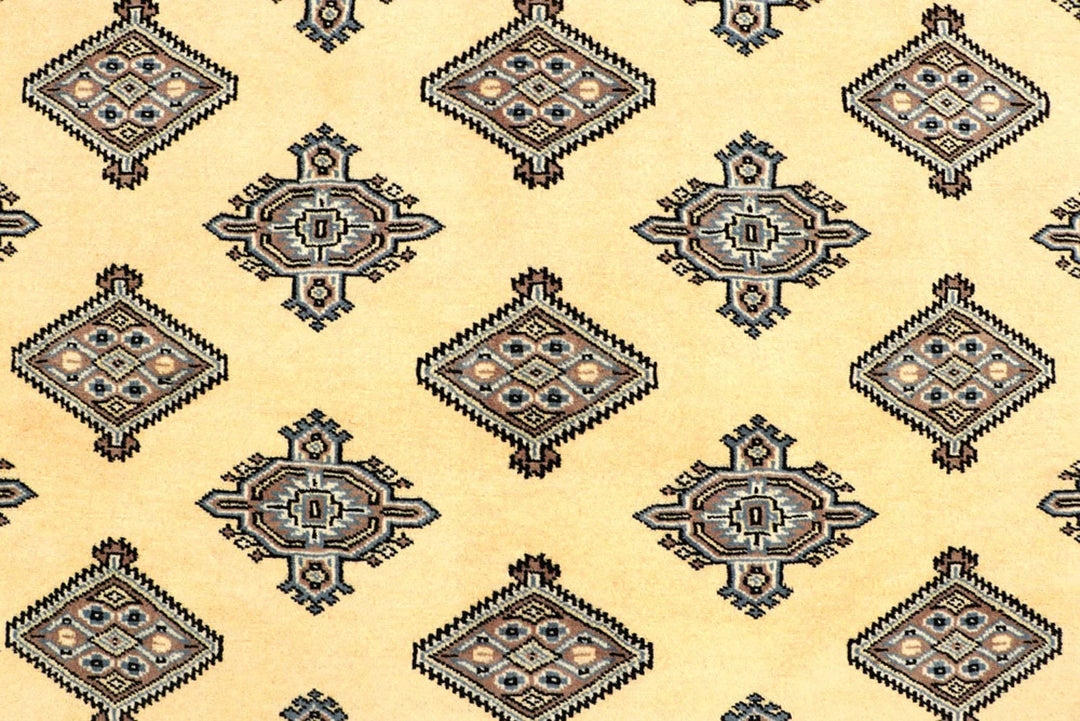 Brown Pakistani Jaldar Rug 5' 1" x 8' 2" Hand-Knotted | No. QA66942