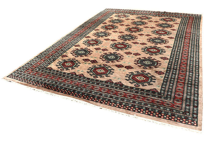 Brown Pakistani Jaldar Rug 8' 2" x 11' 4" Hand-Knotted | No. QA67620