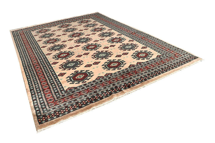 Brown Pakistani Jaldar Rug 8' 2" x 11' 4" Hand-Knotted | No. QA67620