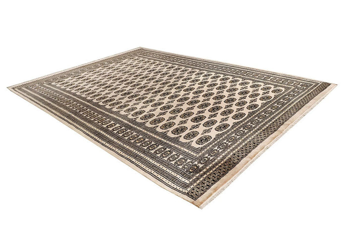 Brown Pakistani Bokhara Rug 8' 11" x 12' 7" Hand-Knotted | No. QA67802