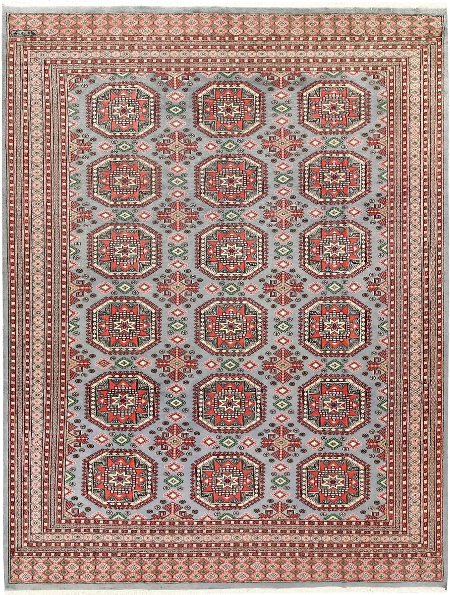 Grey Caucasian Oriental Rug 8' 3" x 10' 10" Hand-Knotted | No. QA68067