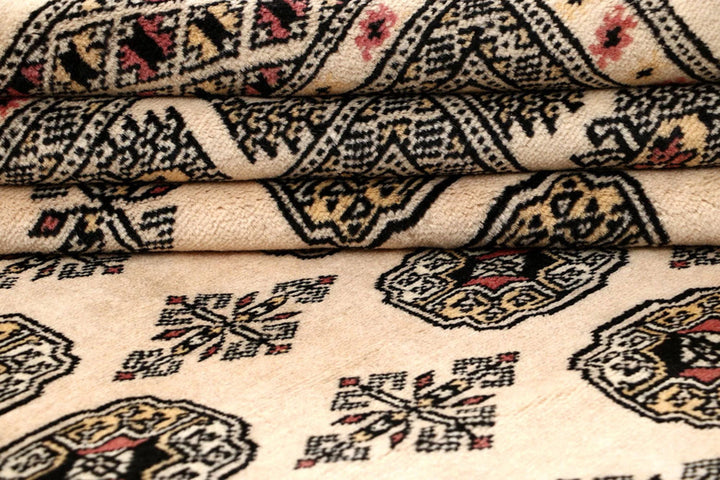 Brown Pakistani Bokhara Rug 9' x 12' 5" Hand-Knotted | No. QA68337