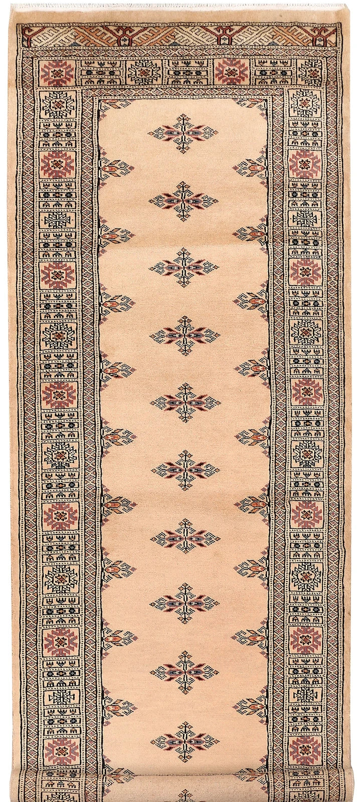 Brown Pakistani Butterfly Rug 2' 8" x 7' 4" Hand-Knotted | No. QA68550
