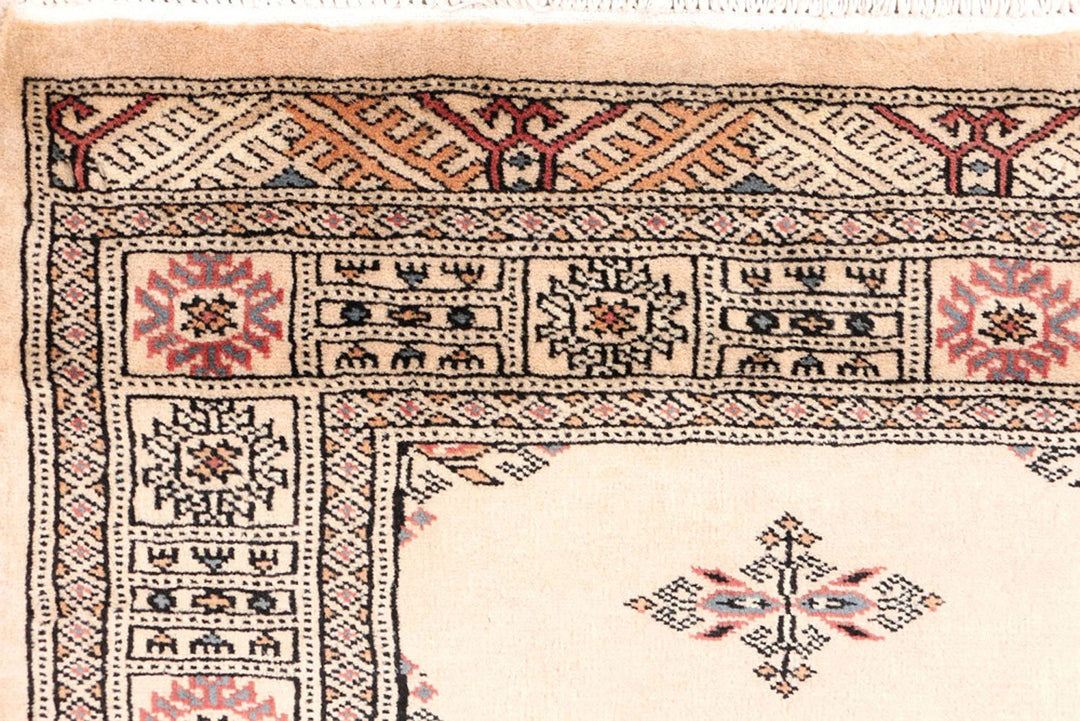 Brown Pakistani Butterfly Rug 2' 8" x 7' 4" Hand-Knotted | No. QA68550