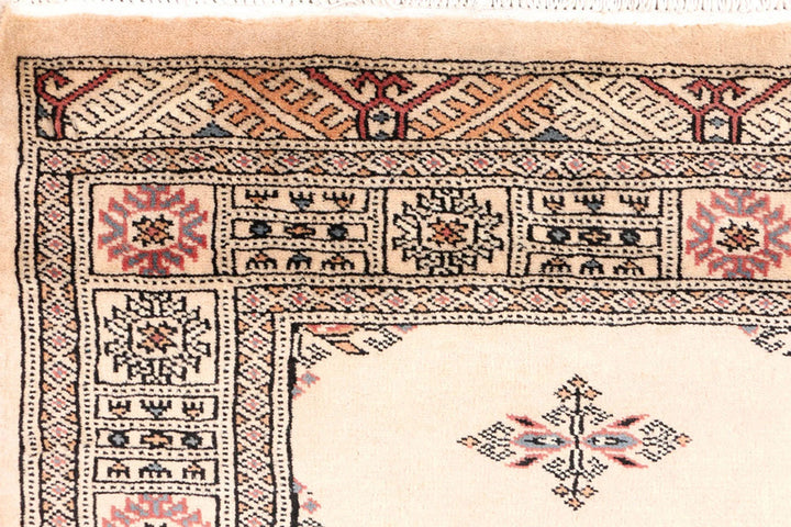 Brown Pakistani Butterfly Rug 2' 8" x 7' 4" Hand-Knotted | No. QA68550