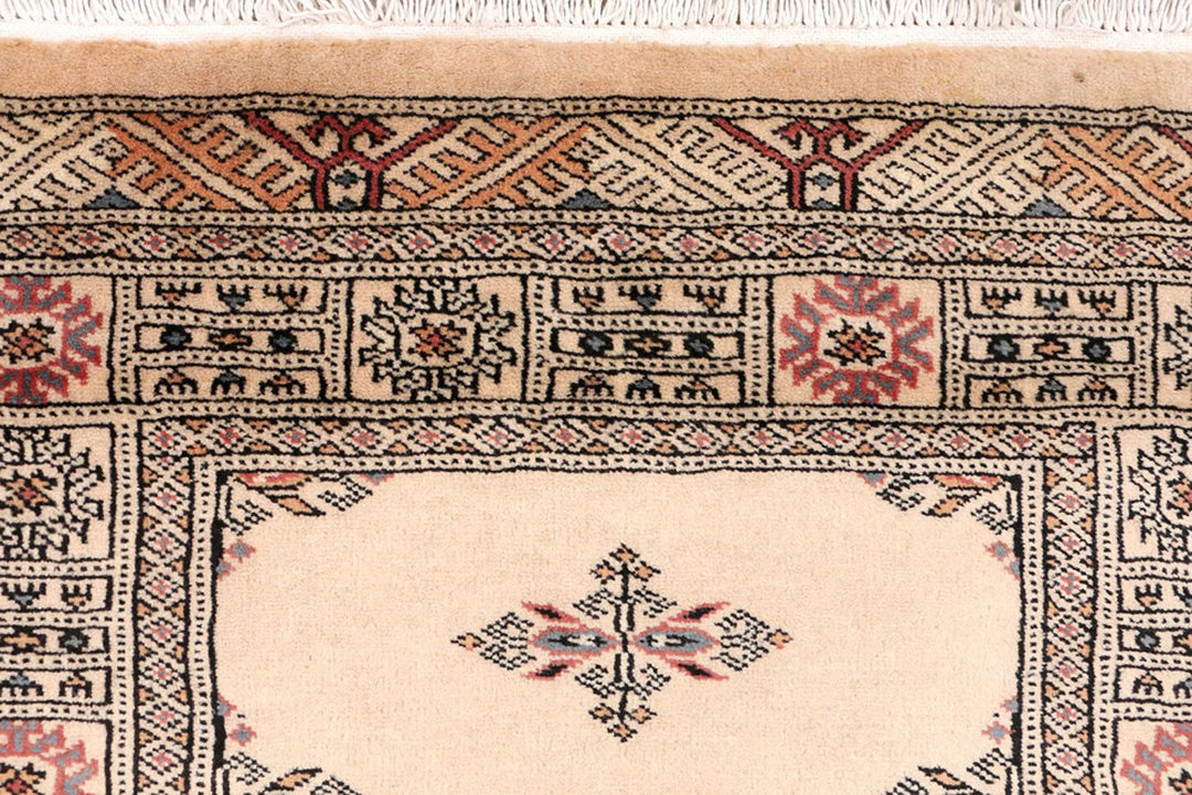 Brown Pakistani Butterfly Rug 2' 8" x 7' 4" Hand-Knotted | No. QA68550