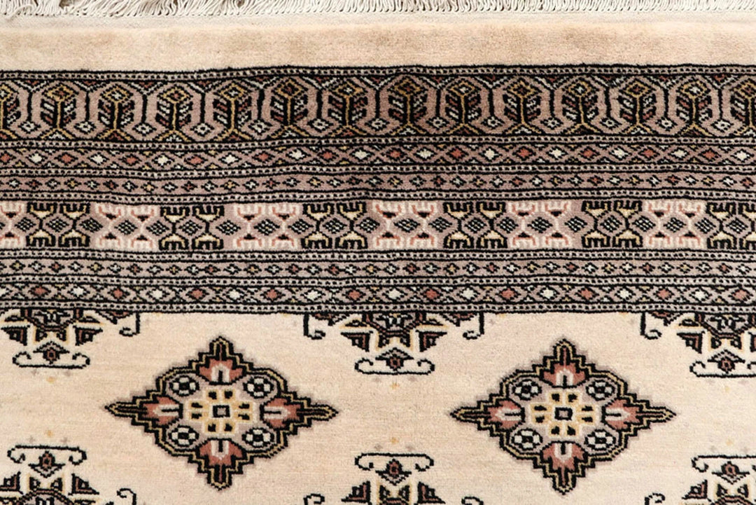 Yellow Pakistani Jaldar Rug 6' 2" x 8' 11" Hand-Knotted | No. QA68681