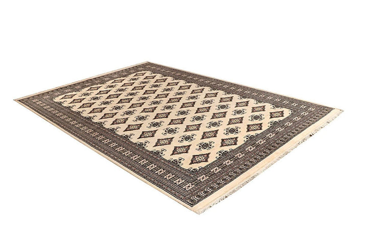 Yellow Pakistani Jaldar Rug 6' 2" x 8' 11" Hand-Knotted | No. QA68681
