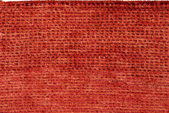 Orange Pakistani Gabbeh Rug 4' 11" x 6' 7" Hand-Knotted | No. QA68844