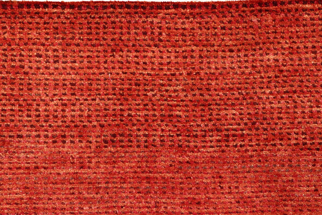 Orange Pakistani Gabbeh Rug 4' 11" x 6' 7" Hand-Knotted | No. QA68844