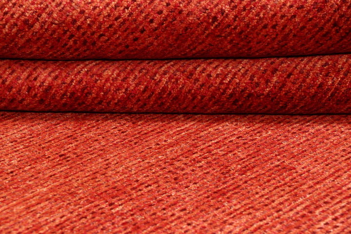 Orange Pakistani Gabbeh Rug 4' 11" x 6' 7" Hand-Knotted | No. QA68844