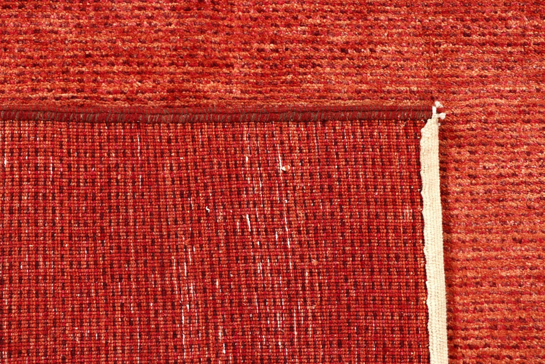 Orange Pakistani Gabbeh Rug 4' 11" x 6' 7" Hand-Knotted | No. QA68844