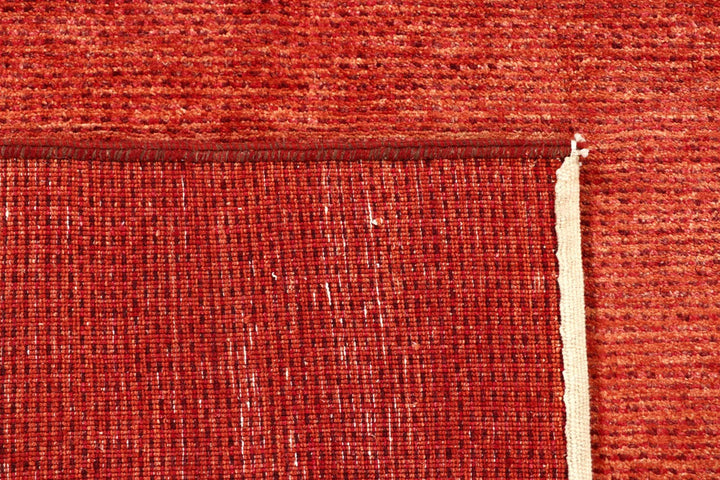 Orange Pakistani Gabbeh Rug 4' 11" x 6' 7" Hand-Knotted | No. QA68844