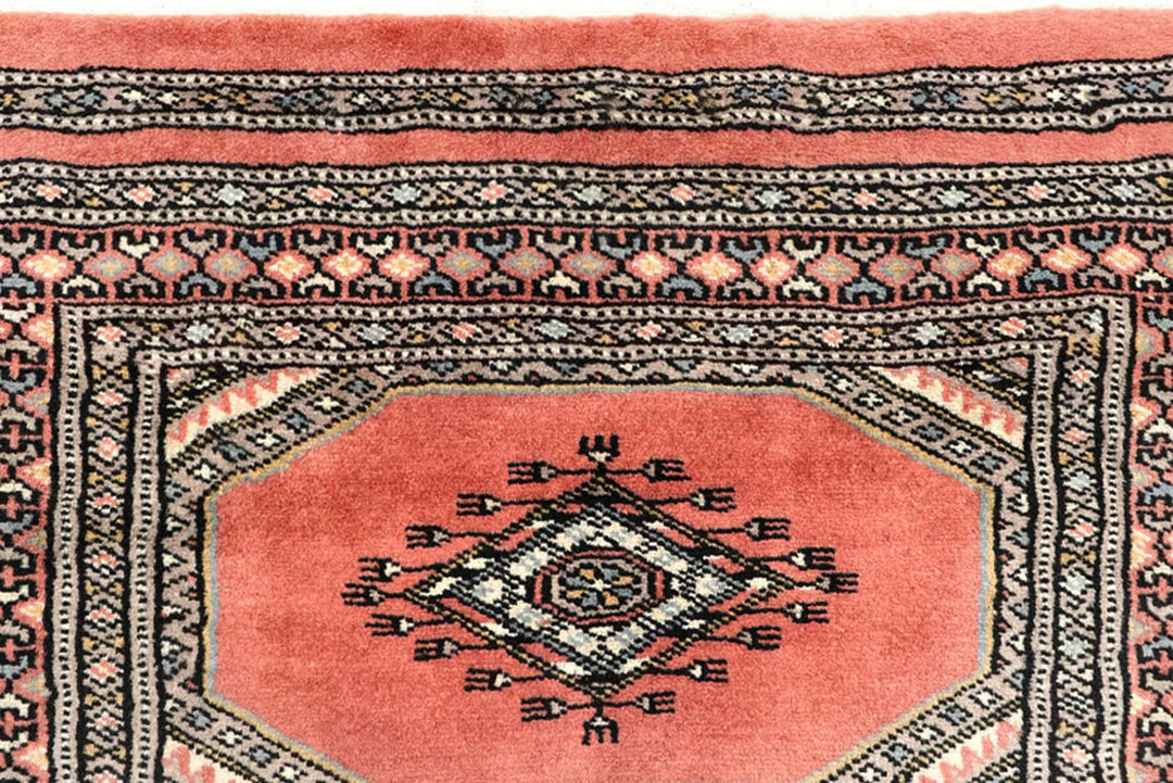 Light Salmon Pakistani Jaldar Runner 2' 3" x 9' 1" Hand-Knotted | No. QA69255