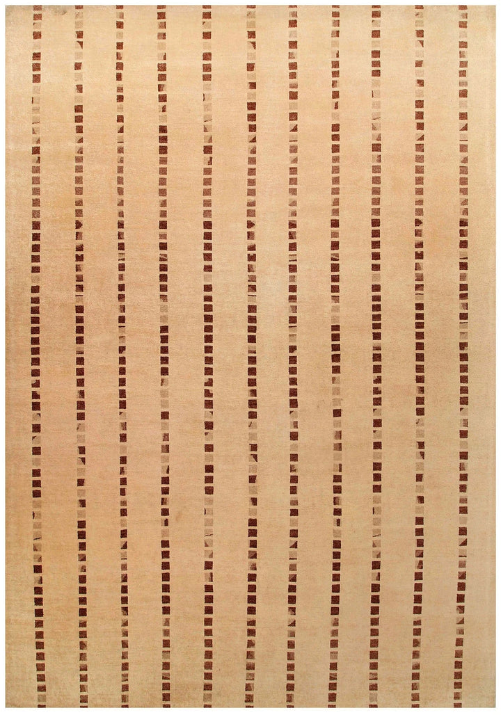 Wheat Pakistani Gabbeh Rug 8' 5" x 11' 11" Hand-Knotted | No. QA69942