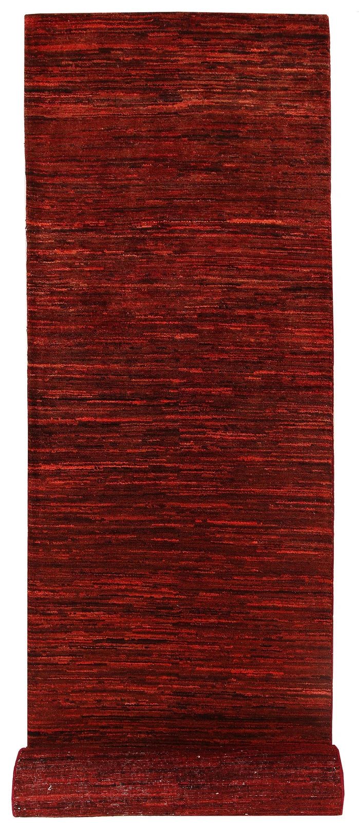 Brown Pakistani Gabbeh Runner 2' 7" x 11' 10" Hand-Knotted | No. QA70291
