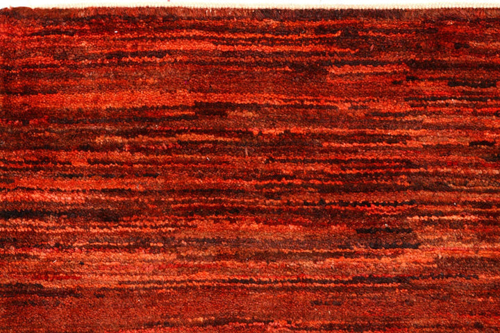Brown Pakistani Gabbeh Runner 2' 7" x 11' 10" Hand-Knotted | No. QA70291