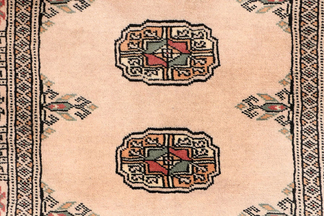 Brown Pakistani Bokhara Rug 2' 7" x 13' 6" Hand-Knotted | No. QA71724