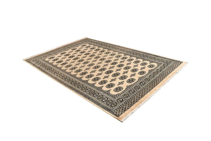 Brown Pakistani Bokhara Rug 6' x 8'11" Hand-Knotted | No. QA72256