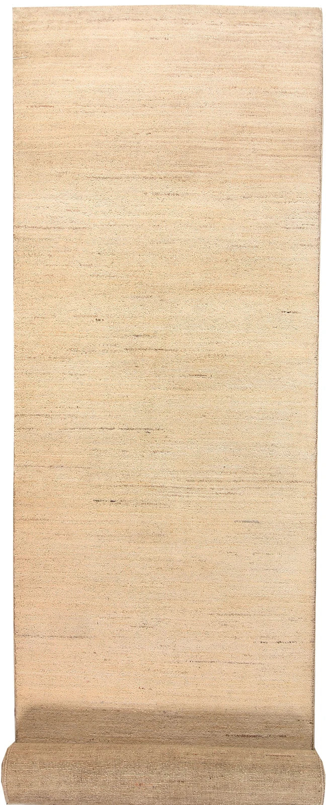Brown Pakistani Gabbeh Rug 2' 6" x 11' 9" Hand-Knotted | No. QA72356