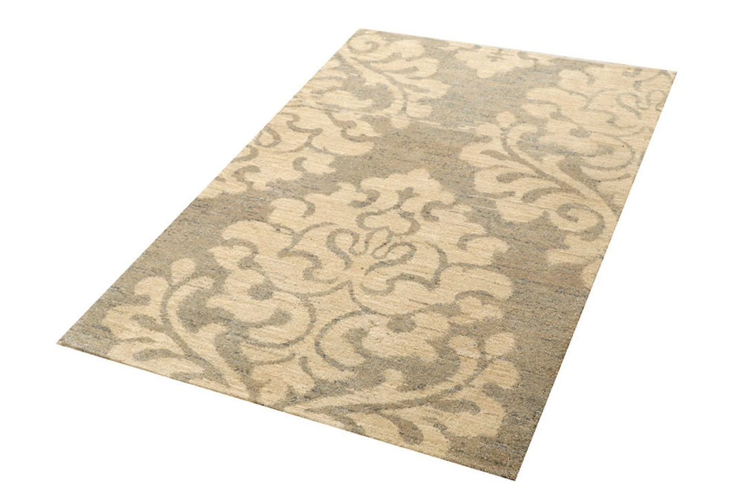 Brown Gabbeh Rug 3' x 4' 9" Hand-Knotted | No. QA72939