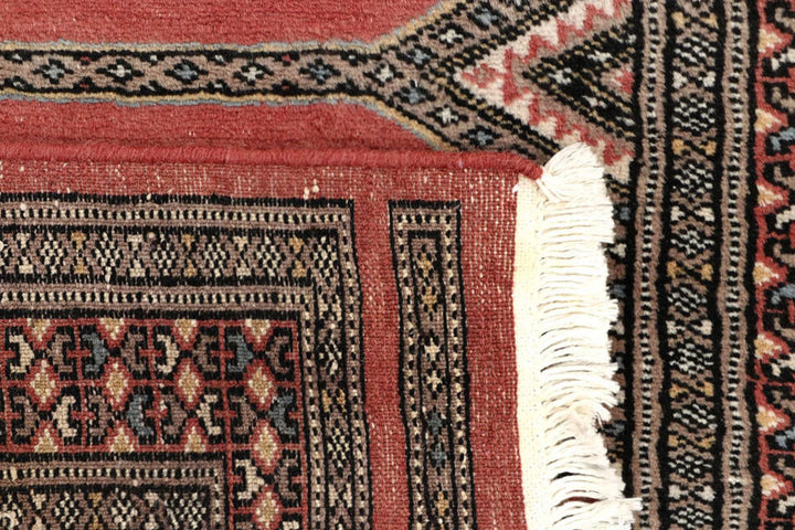 Light Salmon Pakistani Jaldar Runner 2' 4" x 9' 2" Hand-Knotted | No. QA73284