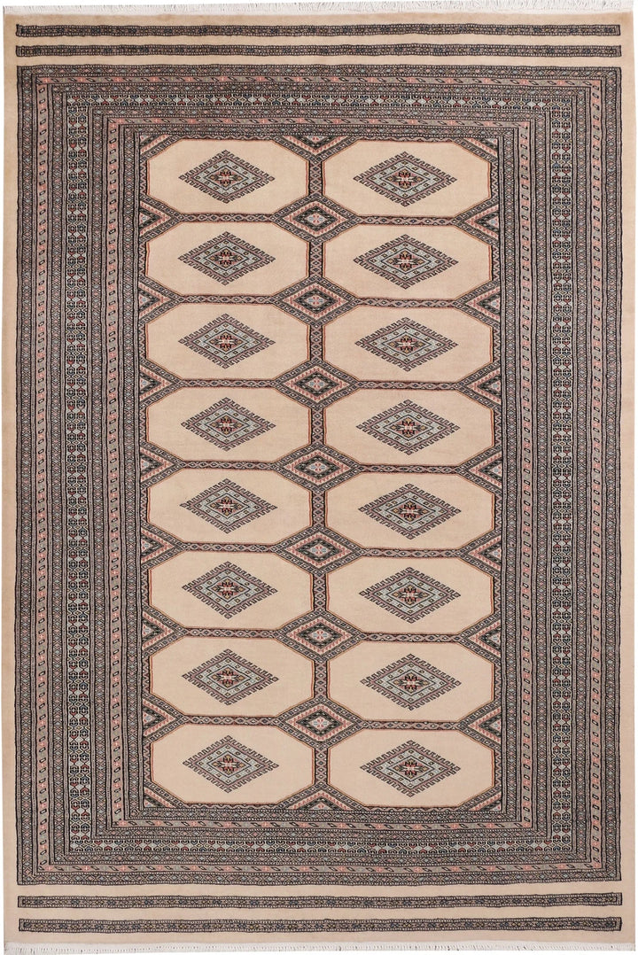 Brown Jaldar Rug 5' 8" x 8' 3" Hand-Knotted | No. QA73468