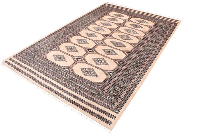 Brown Jaldar Rug 5' 8" x 8' 3" Hand-Knotted | No. QA73468