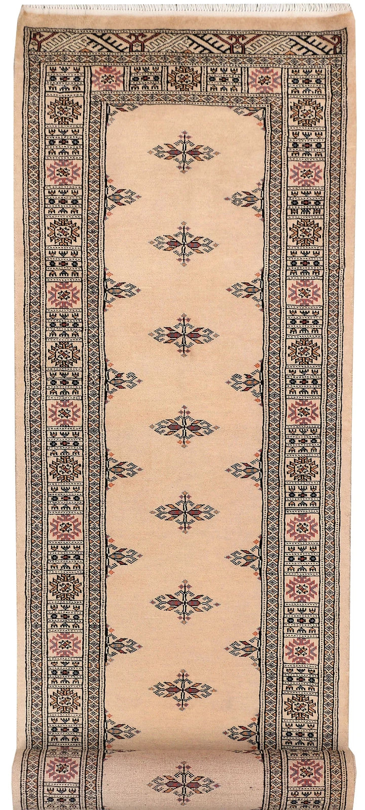 Brown Pakistani Butterfly Rug 2' 7" x 11' 11" Hand-Knotted | No. QA74380